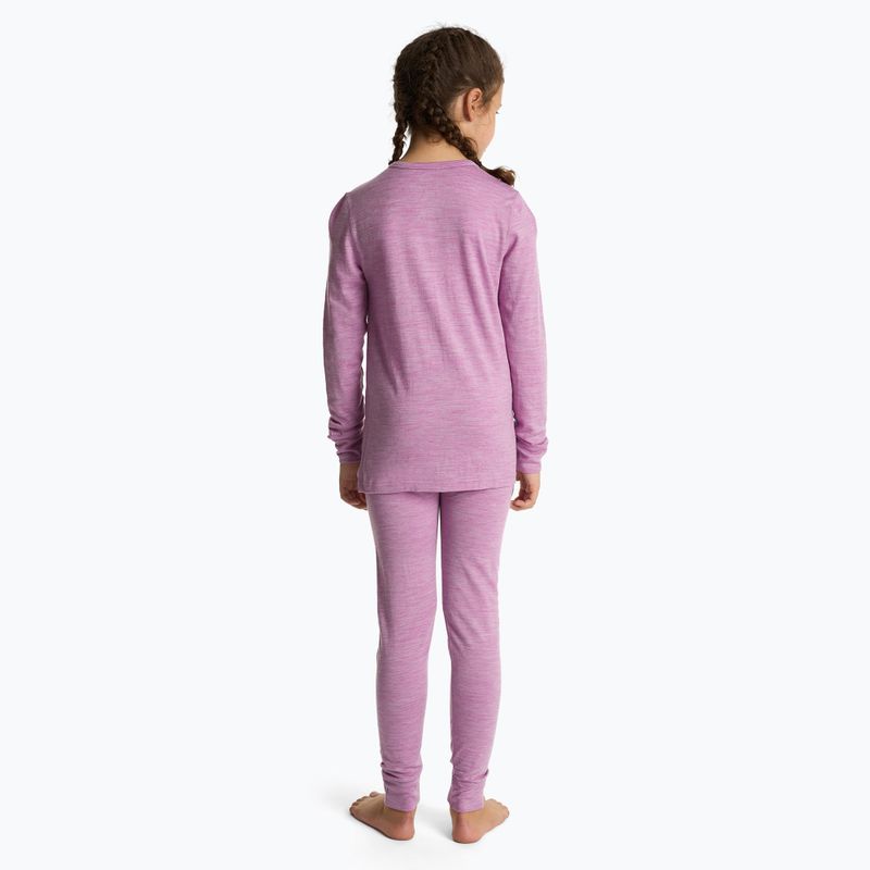 Детски комплект термобельо WOOLCANO Merino 100% SET0683 purple 2