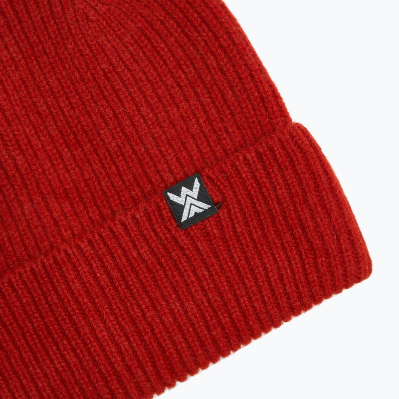 Шапка WOOLCANO MERINO 100% HAT0440 bordo 3