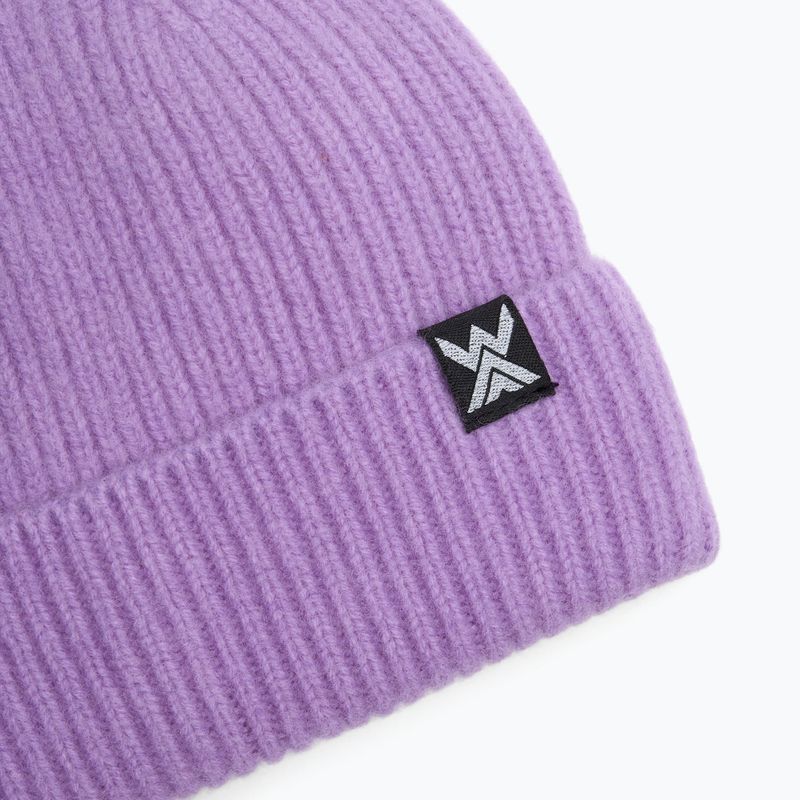 Зимна шапка WOOLCANO Merino 100% HAT0440 purple 3