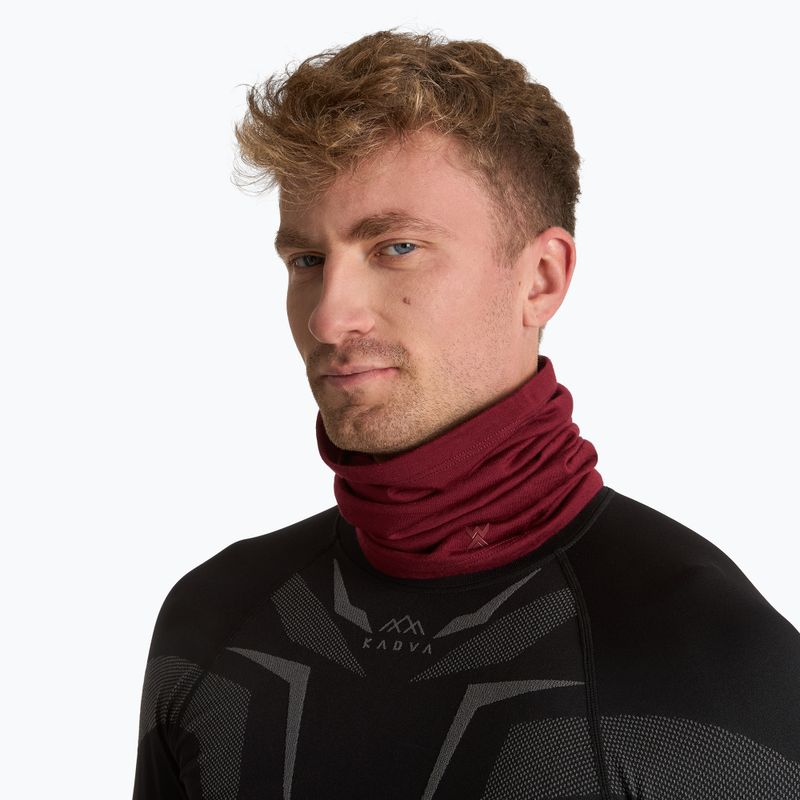 Шал комин WOOLCANO Merino 100% SPT24-33 burgundy