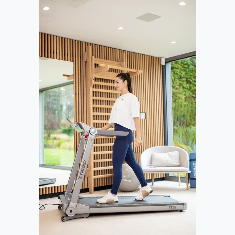 Електрическа пътека за бягане TREXO TXO-X250-S Silver 11