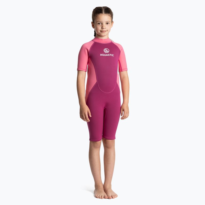 Детска пяна за плуване AQUASTIC Wavey Jrg 2 mm розова 2