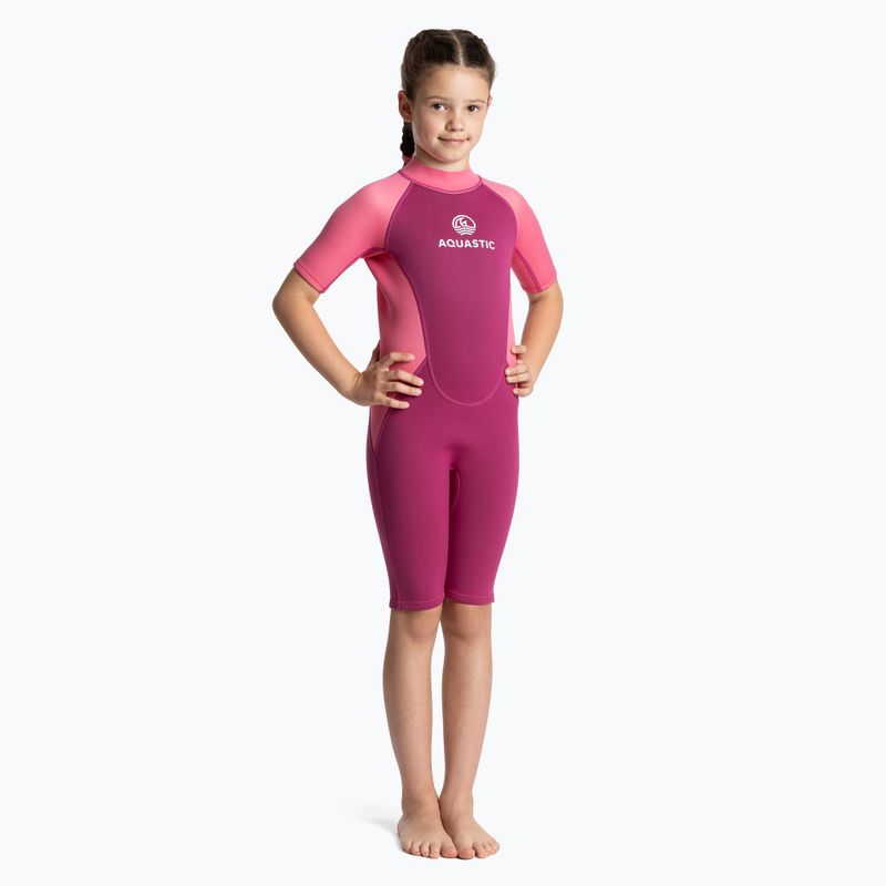Детска пяна за плуване AQUASTIC Wavey Jrg 2 mm розова 8