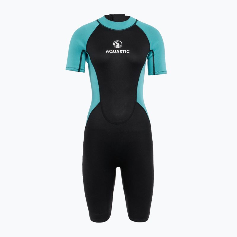 Дамски бански костюм AQUASTIC Wavey WMNS 2 мм черен/матов