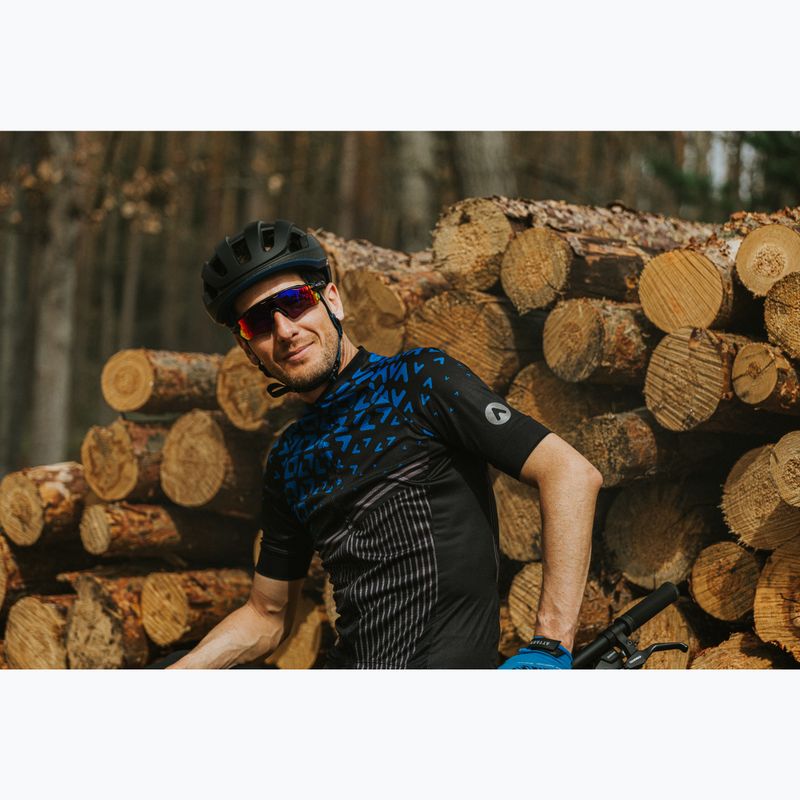 Мъжка колоездачна тениска ATTABO Tevi black/blue 15