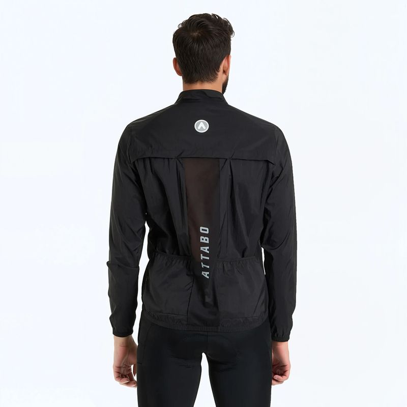 ATTABO яке за колоездене Cahayo Jacket Ветроустойчиво черно 2