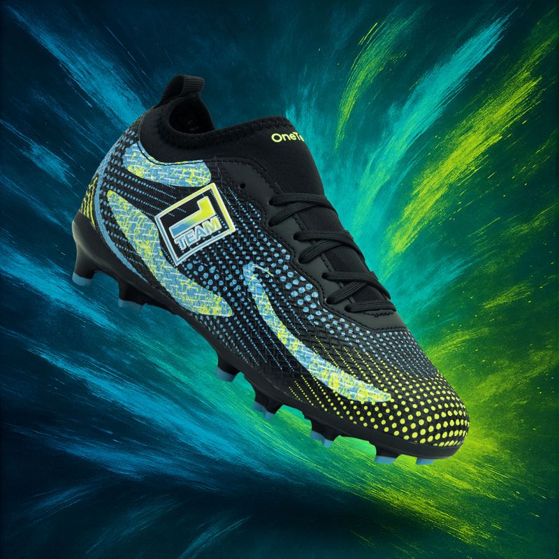 Детски футболни обувки OneTeam Robero Teen FG/AG black/blue 4