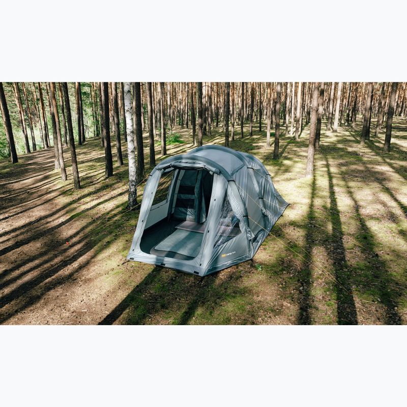 Надуваема палатка за къмпинг за 4 души KADVA AIRcamp 4.4 зелена 4