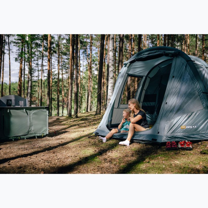 Надуваема палатка за къмпинг за 4 души KADVA AIRcamp 4.4 зелена 24