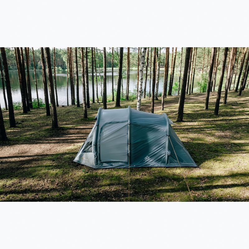 Надуваема палатка за къмпинг за 4 души KADVA AIRcamp 4.4 зелена 28