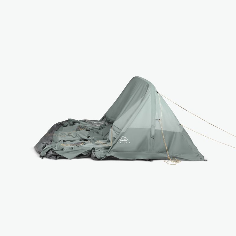 Надуваема палатка за къмпинг за 6 души KADVA AIRcamp 6.24 зелена 17
