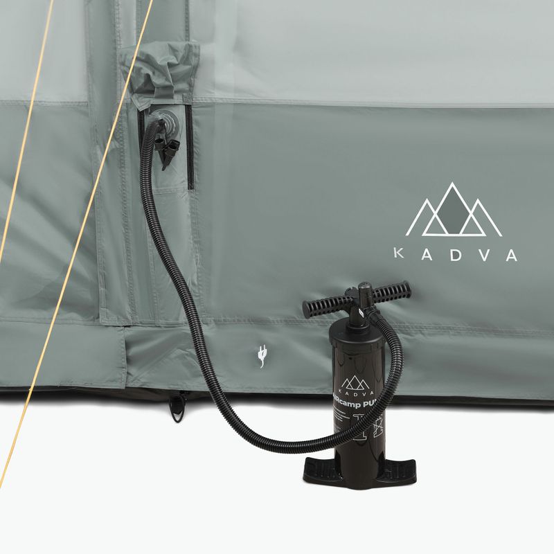 Надуваема палатка за къмпинг за 6 души KADVA AIRcamp 6.24 зелена 23