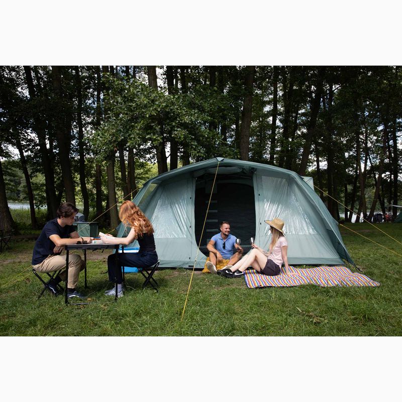 Надуваема палатка за къмпинг за 6 души KADVA AIRcamp 6.24 зелена 27