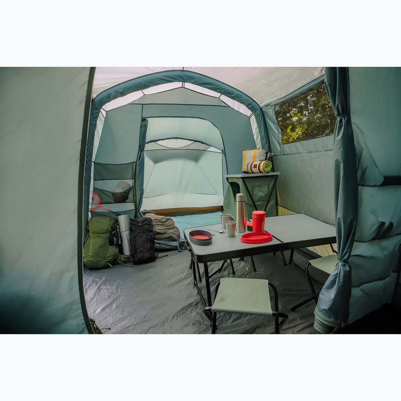 Надуваема палатка за къмпинг за 8 души KADVA AIRcamp 8.44 зелена 28