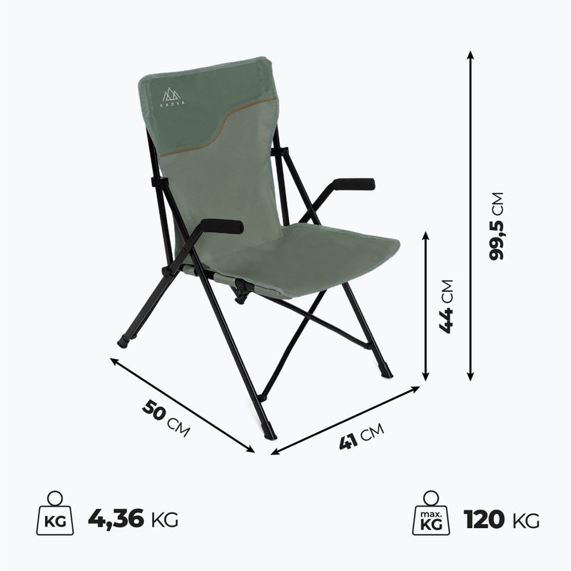 Туристически стол KADVA CAMPchair 1.0 green 16