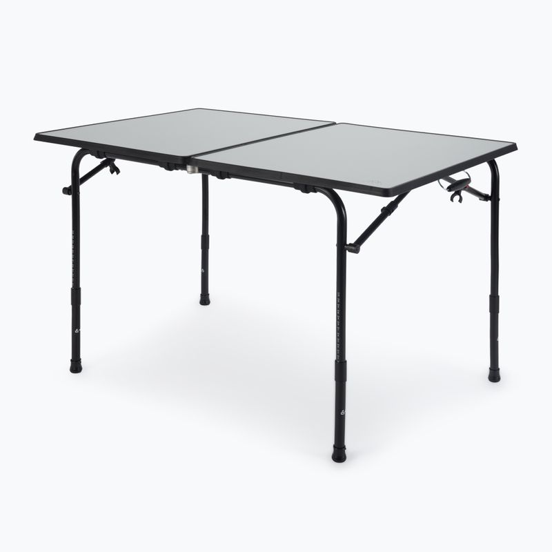 Сгъваема туристическа маса KADVA CAMPtable голяма за 4-6 души сива