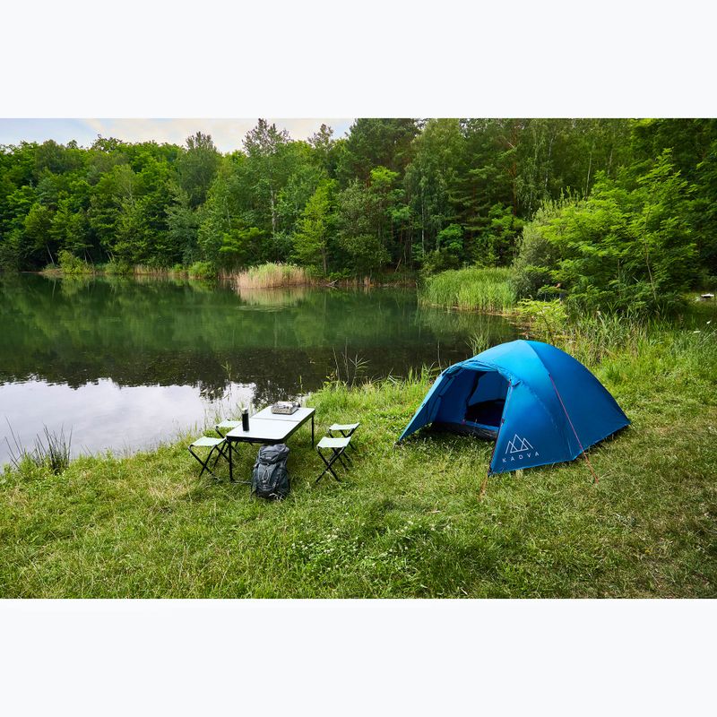 3-местна къмпинг палатка KADVA CAMPdome 3 синя 3