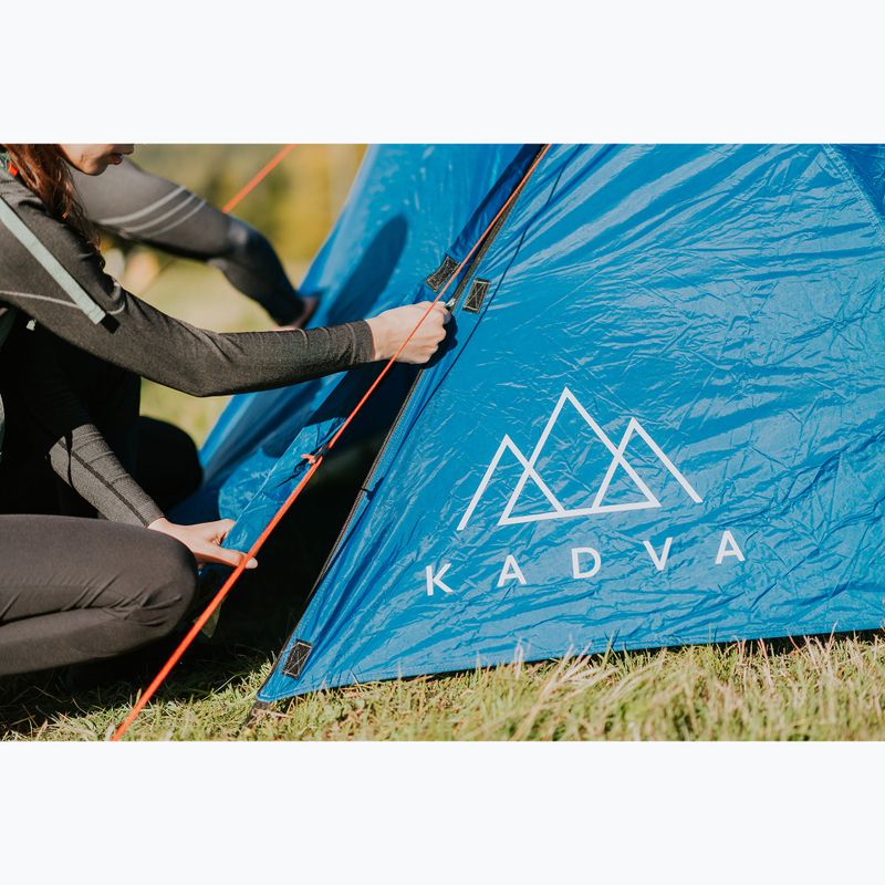 3-местна къмпинг палатка KADVA CAMPdome 3 синя 22