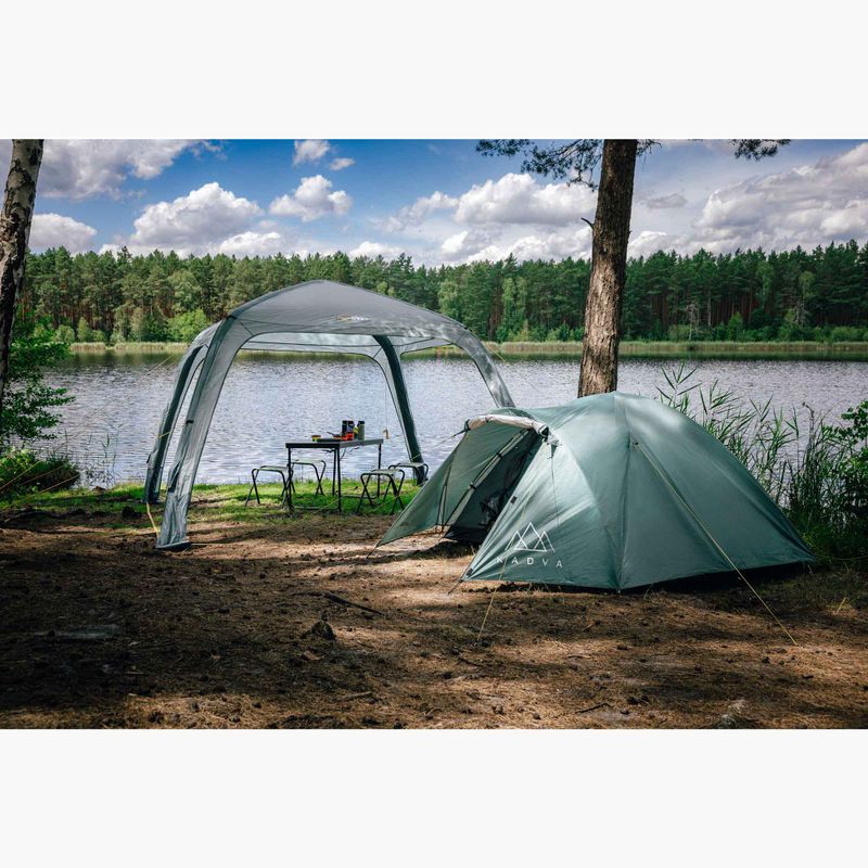3-местна къмпинг палатка KADVA CAMPdome 3 зелена 2