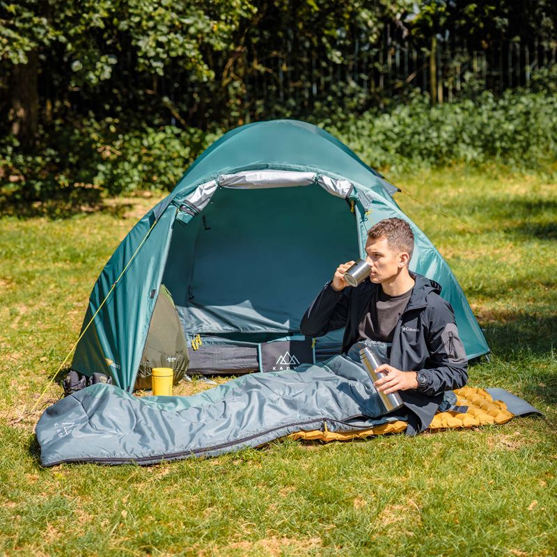 3-местна къмпинг палатка KADVA CAMPdome 3 зелена 11