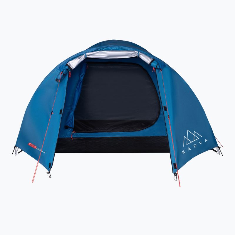 Четириместна палатка за къмпинг KADVA CAMPdome 4 синя 7