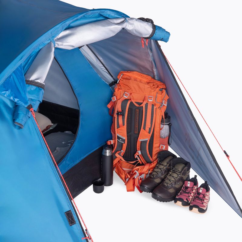 Четириместна палатка за къмпинг KADVA CAMPdome 4 синя 3