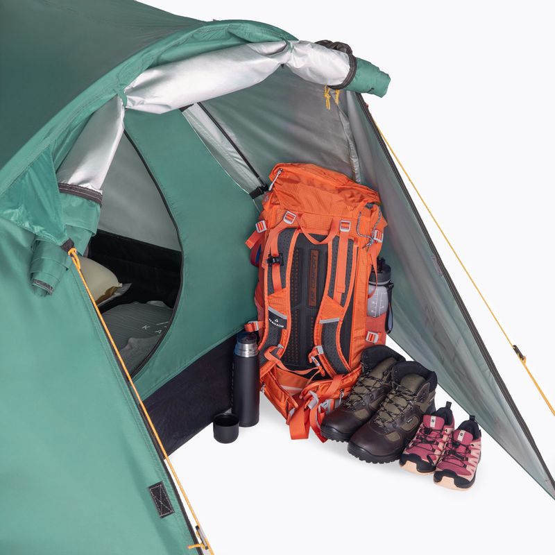 Четириместна палатка за къмпинг KADVA CAMPdome 4 зелена 17