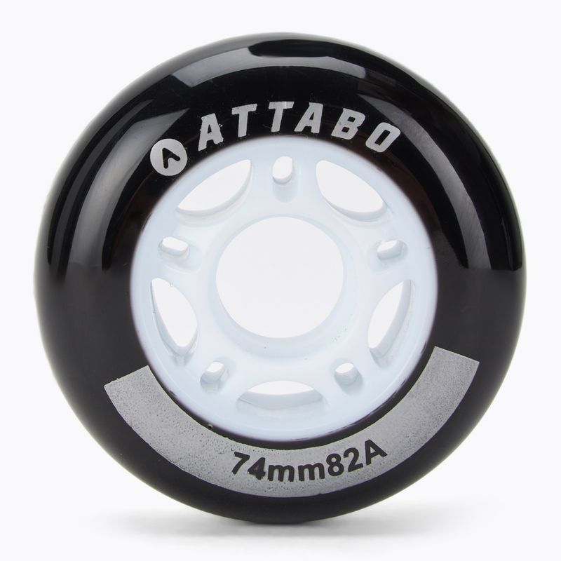 Колела за ролери ATTABO 74 mm 4 бр. black