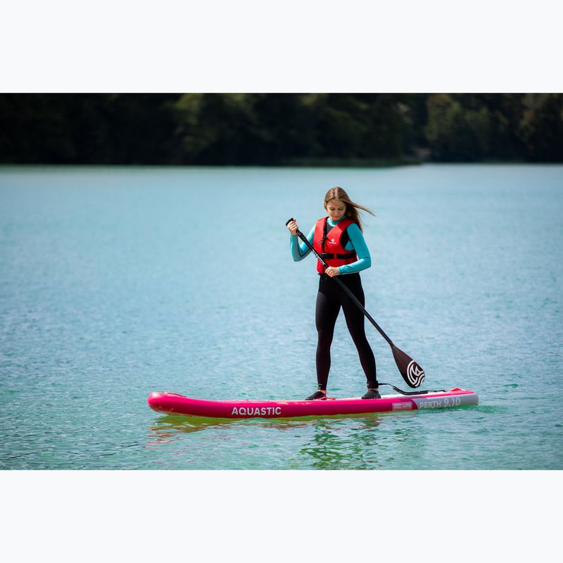 Комплект надуваема дъска SUP AQUASTIC Perth 9'10" pink 19