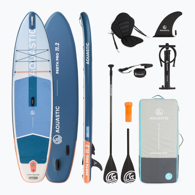 SUP дъска AQUASTIC Perth Pro 11'2" allround white