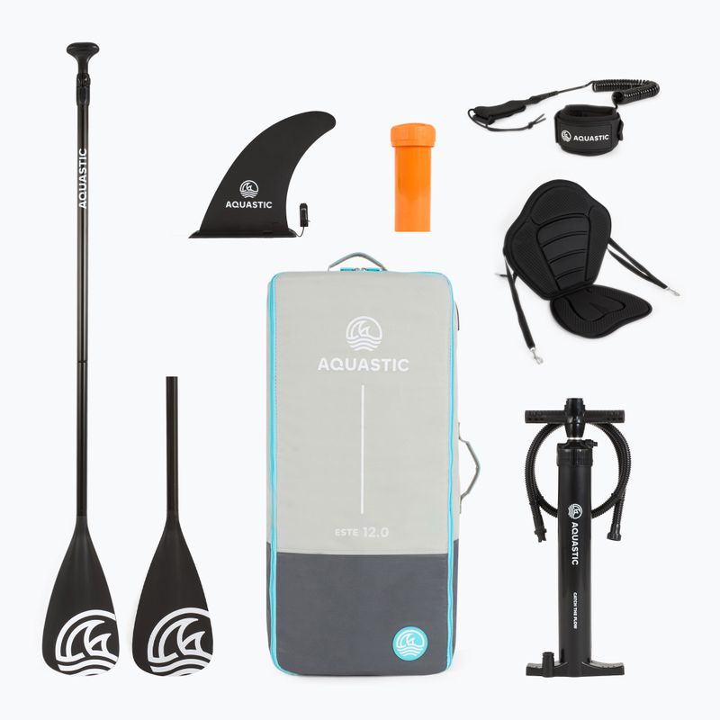 Комплект надуваема дъска SUP AQUASTIC This 12'0" orange 19
