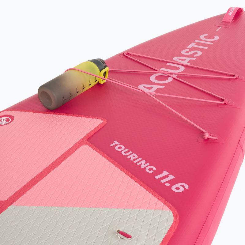 Комплект надуваема дъска SUP AQUASTIC Touring 11'6" pink 11