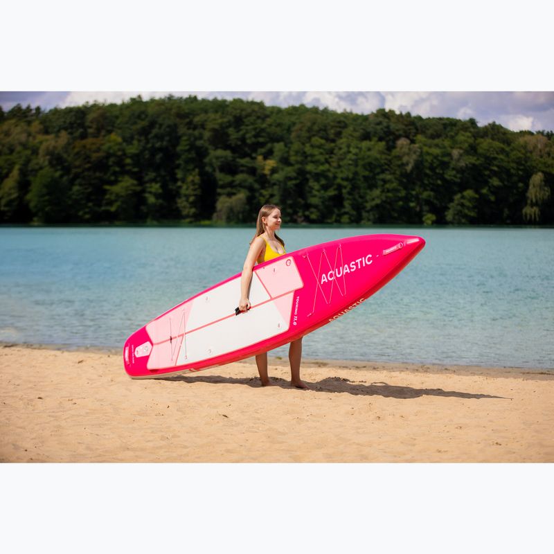 SUP AQUASTIC Туристическа дъска 11'6" розова 19