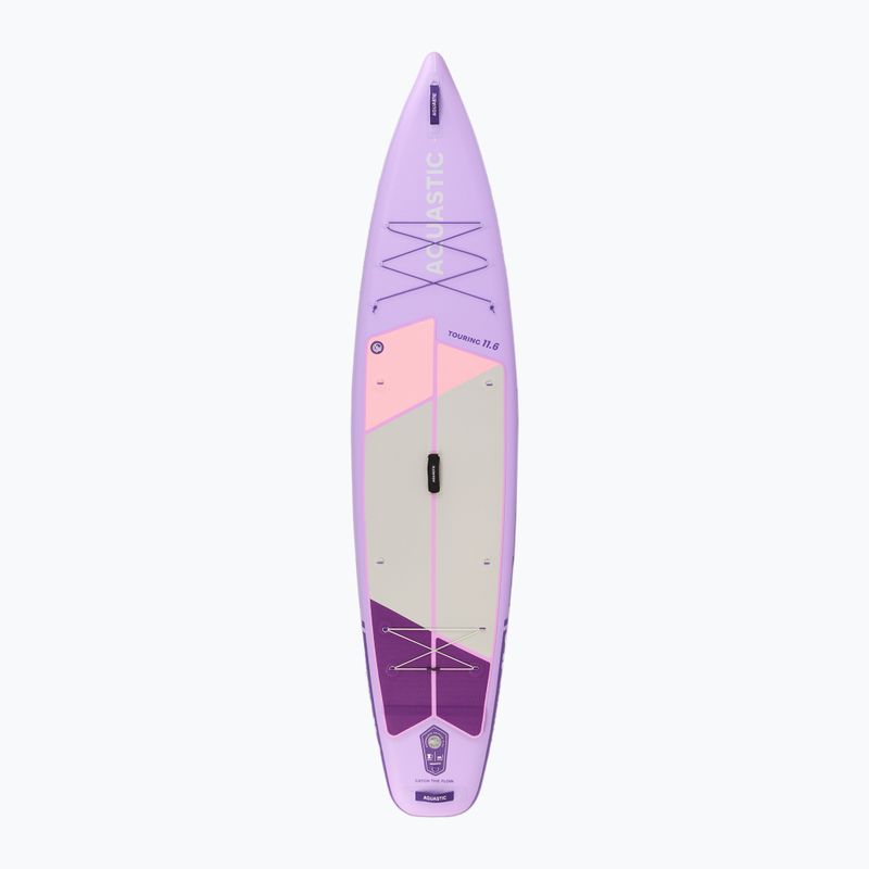 Комплект надуваема дъска SUP AQUASTIC Touring 11'6" purple 3