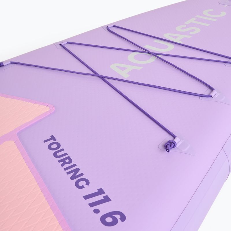 Комплект надуваема дъска SUP AQUASTIC Touring 11'6" purple 7