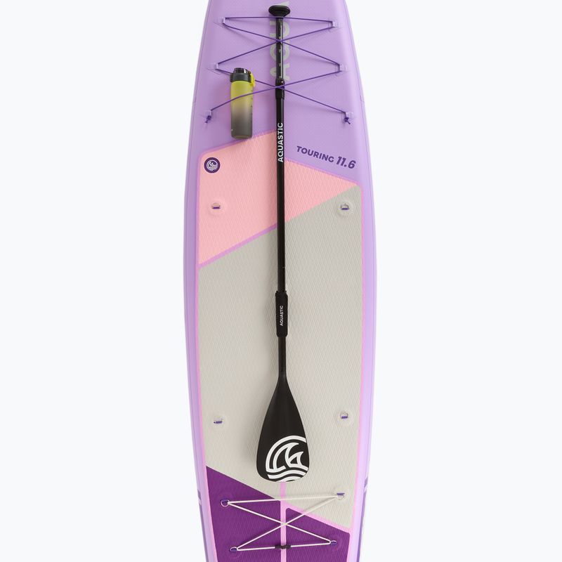 Комплект надуваема дъска SUP AQUASTIC Touring 11'6" purple 10