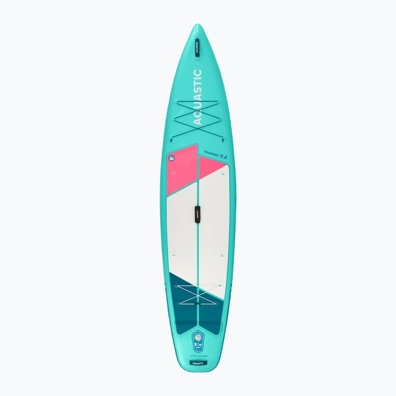 Комплект надуваема дъска SUP AQUASTIC Touring 11'6" green 3