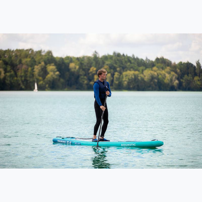 Комплект надуваема дъска SUP AQUASTIC Touring 11'6" green 22