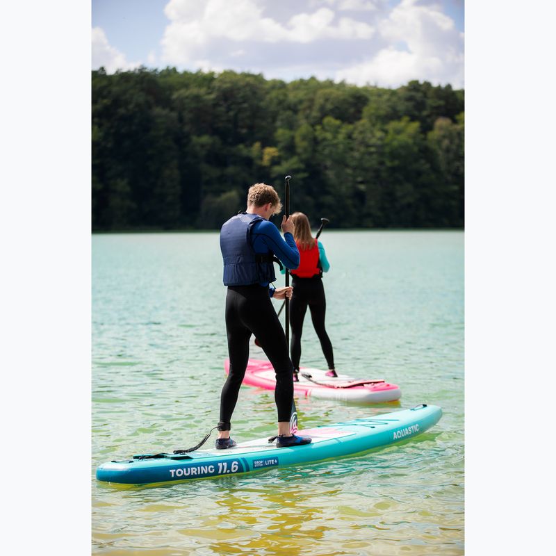 Комплект надуваема дъска SUP AQUASTIC Touring 11'6" green 23