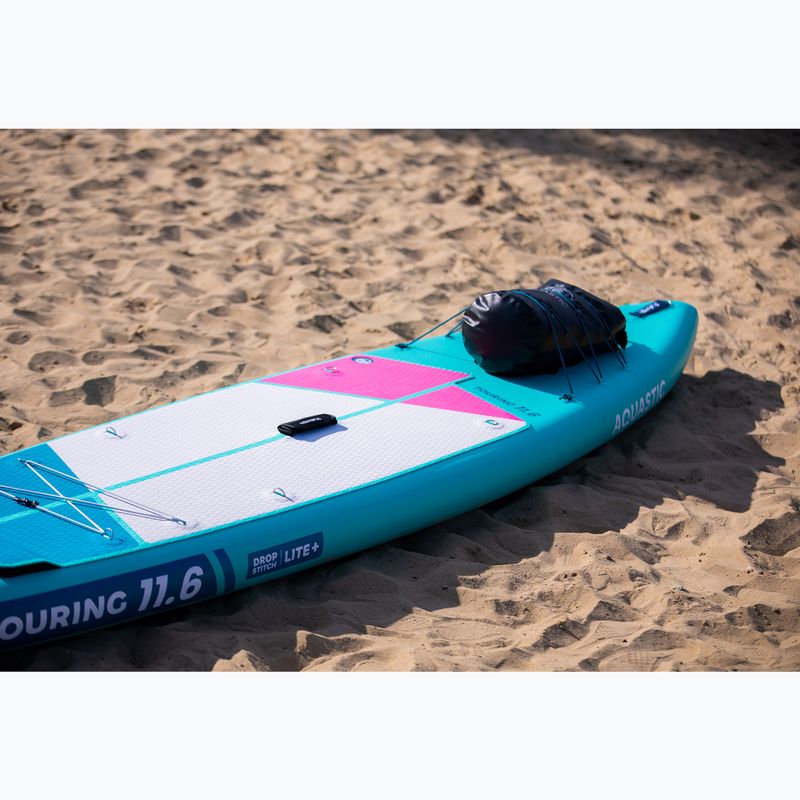 Комплект надуваема дъска SUP AQUASTIC Touring 11'6" green 25