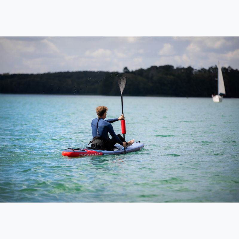 Комплект надуваема дъска SUP AQUASTIC Touring Pro 14'0" dark blue 21