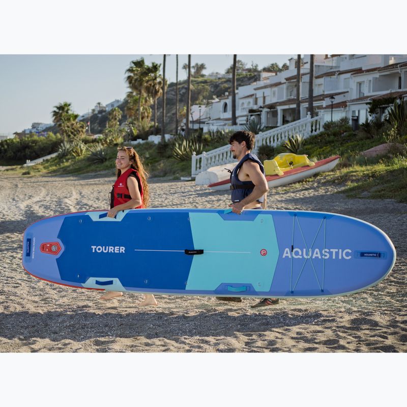 Комплект надуваема дъска SUP AQUASTIC Tourer 12'0" 2-os blue 21