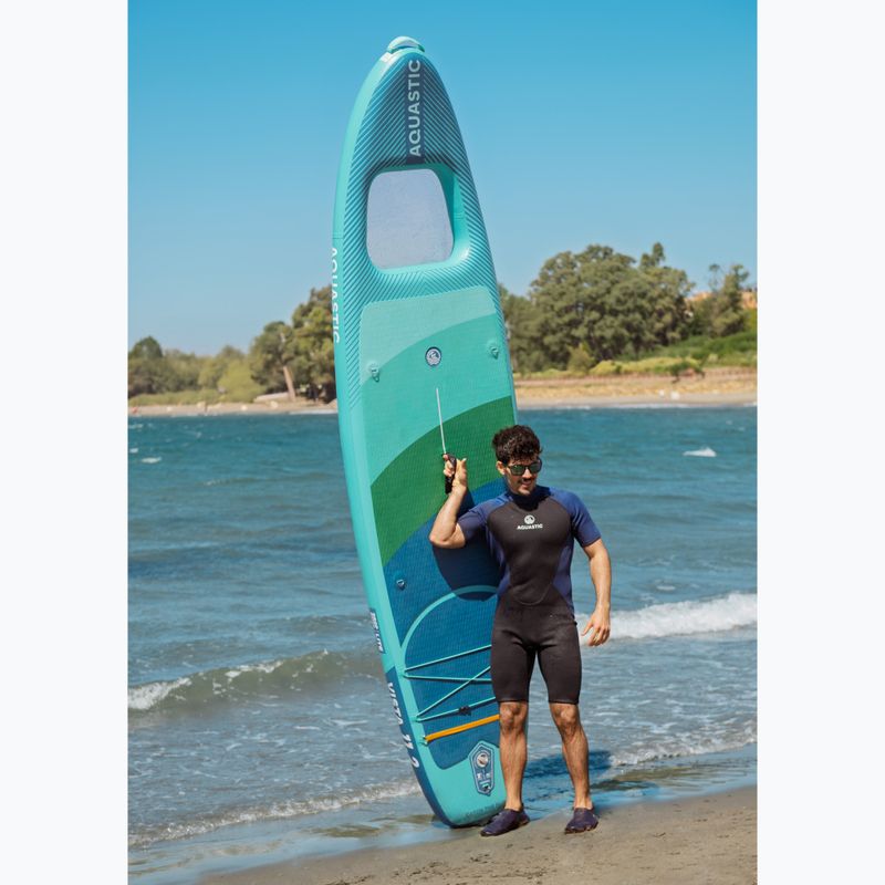 Комплект надуваема дъска SUP AQUASTIC Vista 11'2" green 22