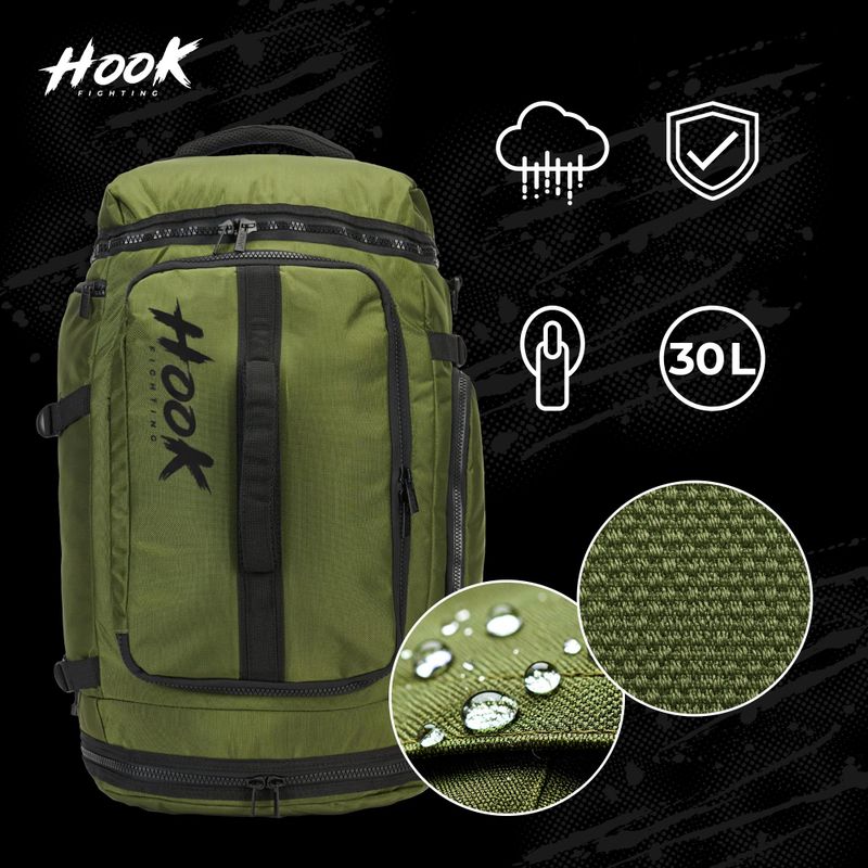 Раница HOOK FIGHTING Training 2in1 Duffel Bag 30 l green 2