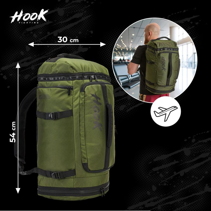 Раница HOOK FIGHTING Training 2in1 Duffel Bag 30 l green 17