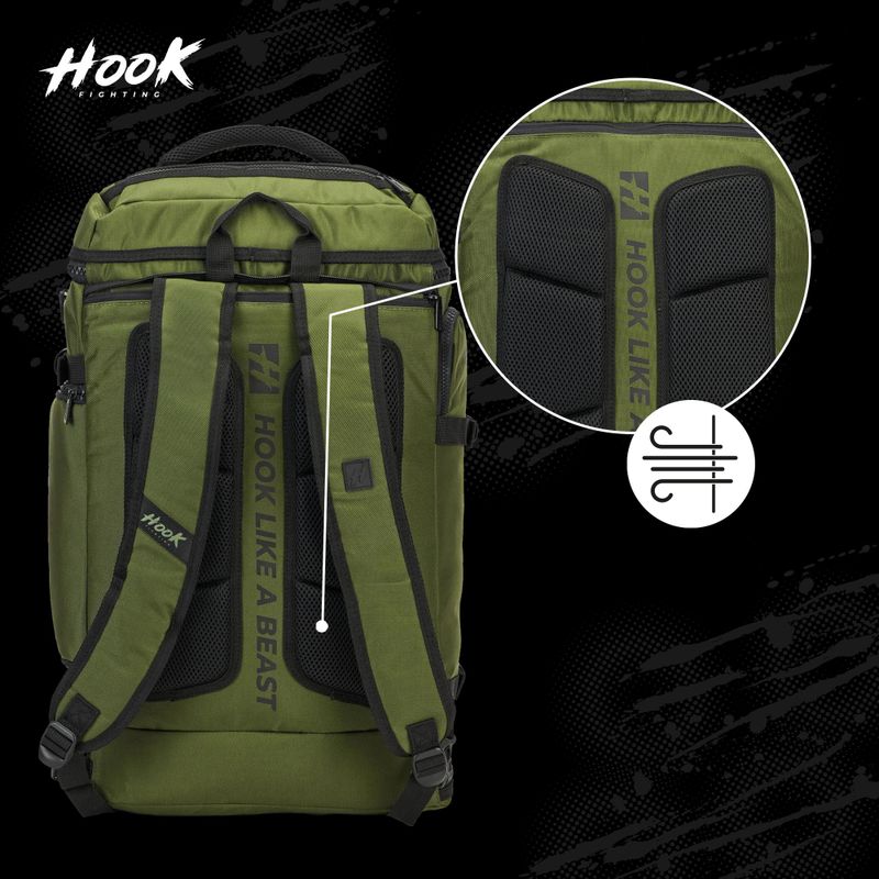 Раница HOOK FIGHTING Training 2in1 Duffel Bag 30 l green 18