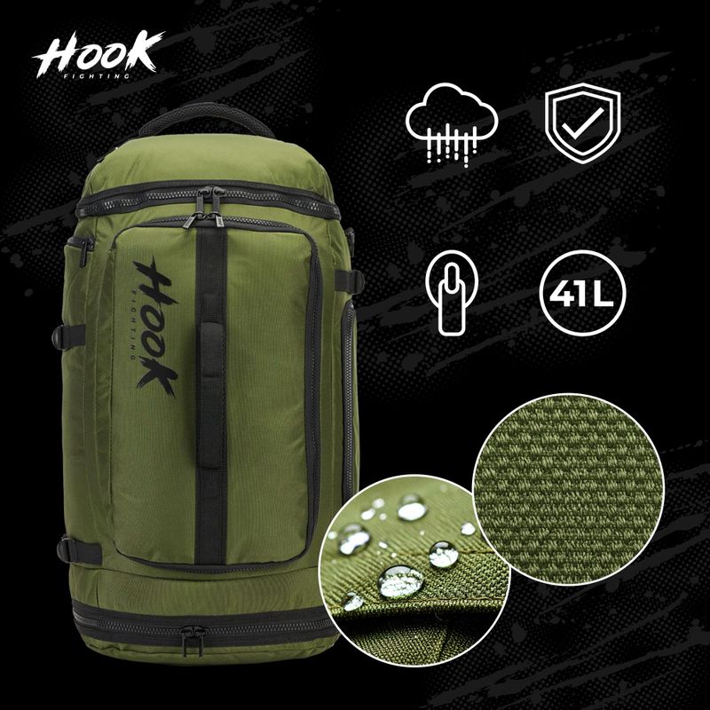 Раница HOOK FIGHTING Camp 2in1 Duffel 41 l green 2