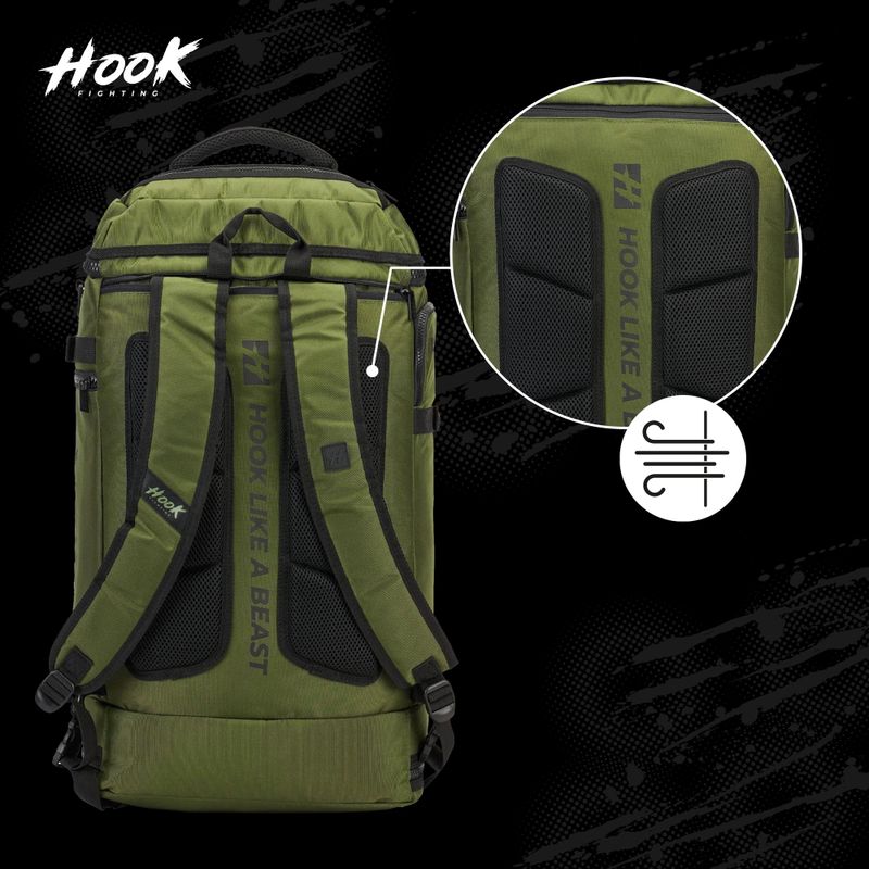 Раница HOOK FIGHTING Camp 2in1 Duffel 41 l green 19