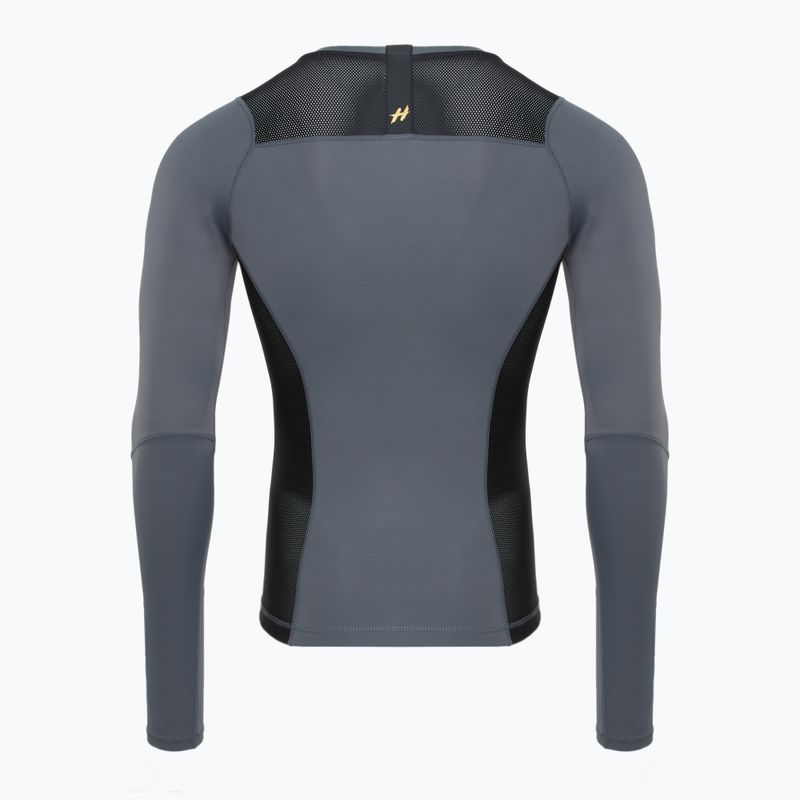 Мъжки рашгард с дълъг ръкав Rashguard HOOK FIGHTING Base black 9