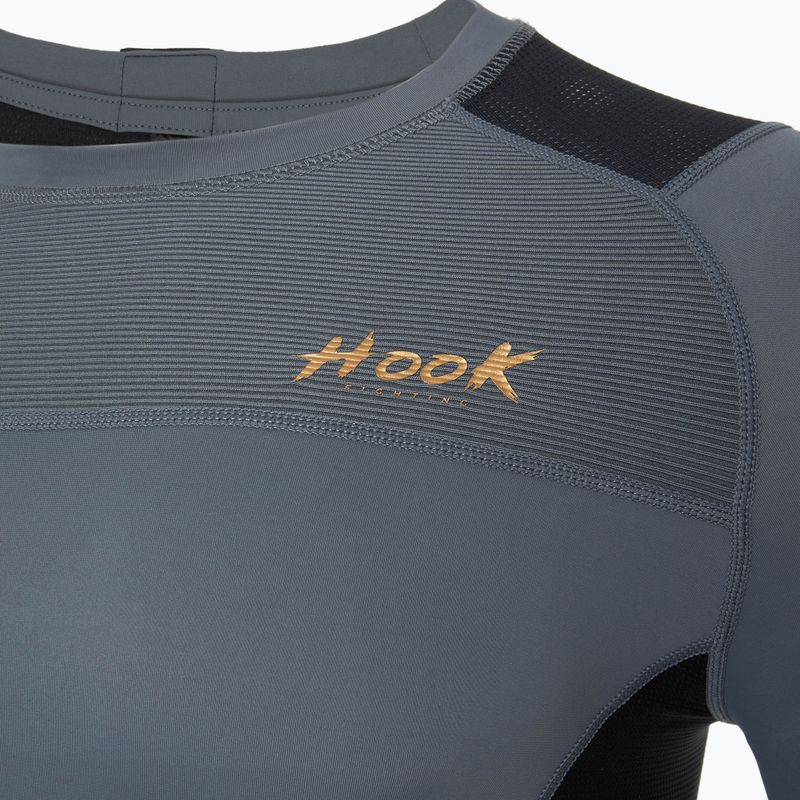 Мъжки рашгард с дълъг ръкав Rashguard HOOK FIGHTING Base black 10